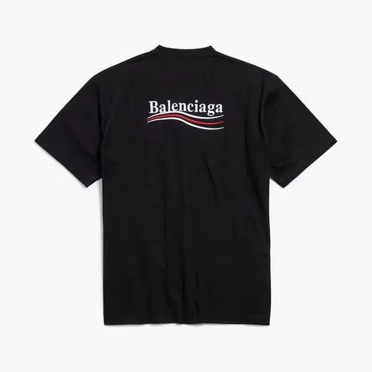 Balenciaga Political Campaign T-Shirt Black - fronte