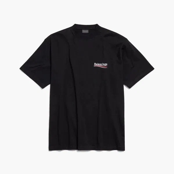 Balenciaga Political Campaign T-Shirt Black - retro