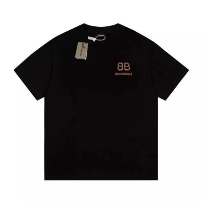 Balenciaga BB Logo Bitcoin T-Shirt Black - retro